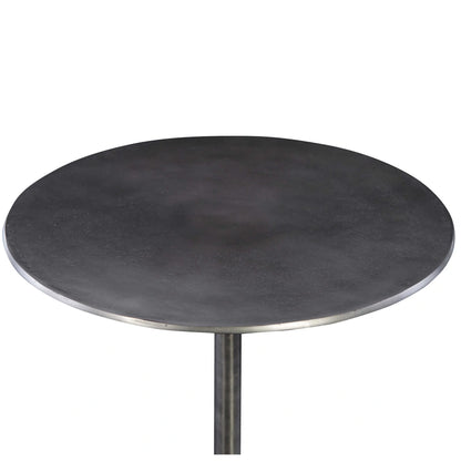 Industrial Brass Accent Table