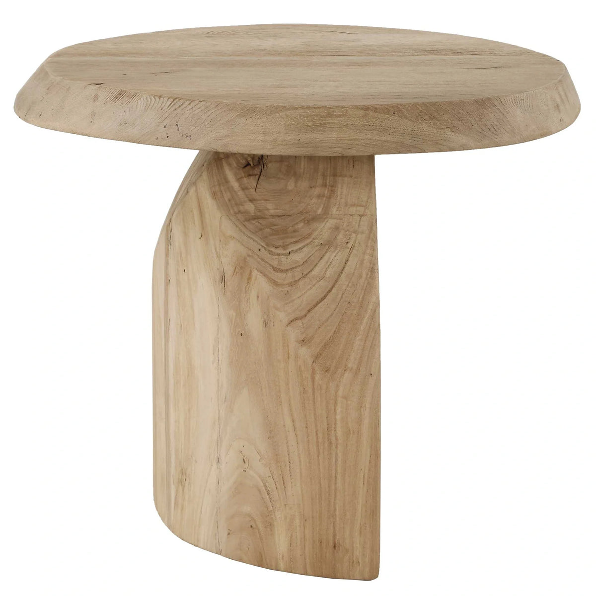 Reclaimed Oak Round Side Table