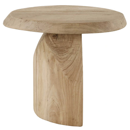 Reclaimed Oak Round Side Table