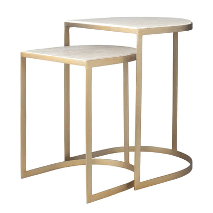 Travertine Nesting Tables Set/2