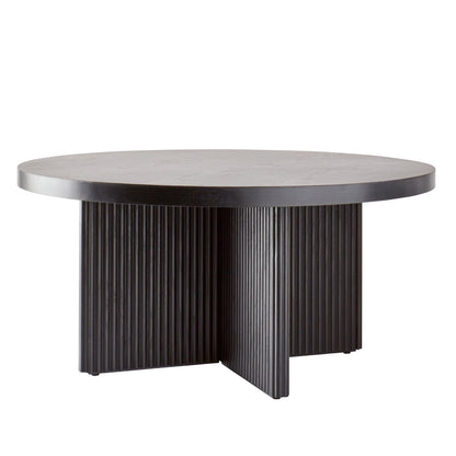 Lillian Fluted Coffee Table in Black