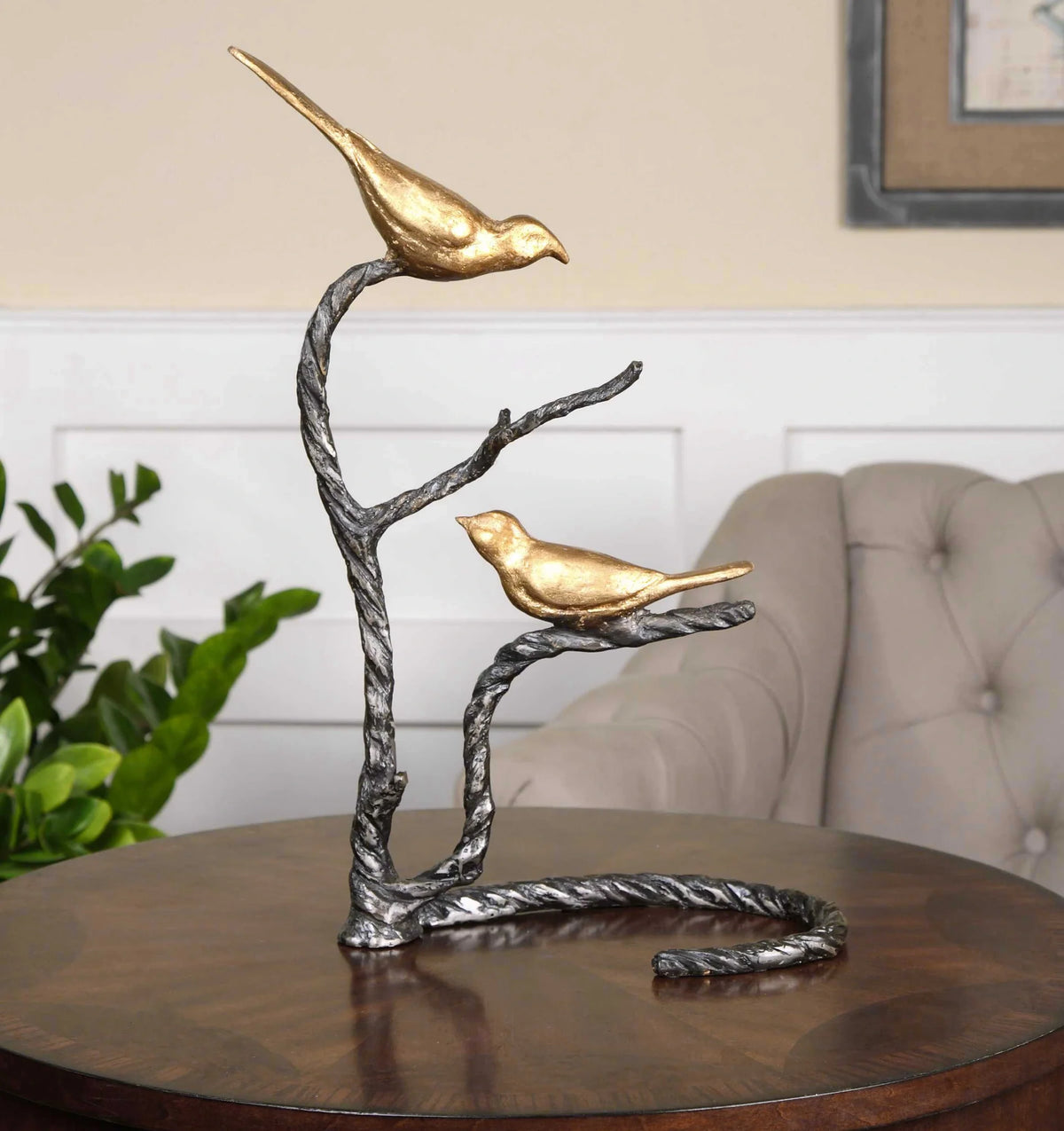 Birds on a Limb Sculpture