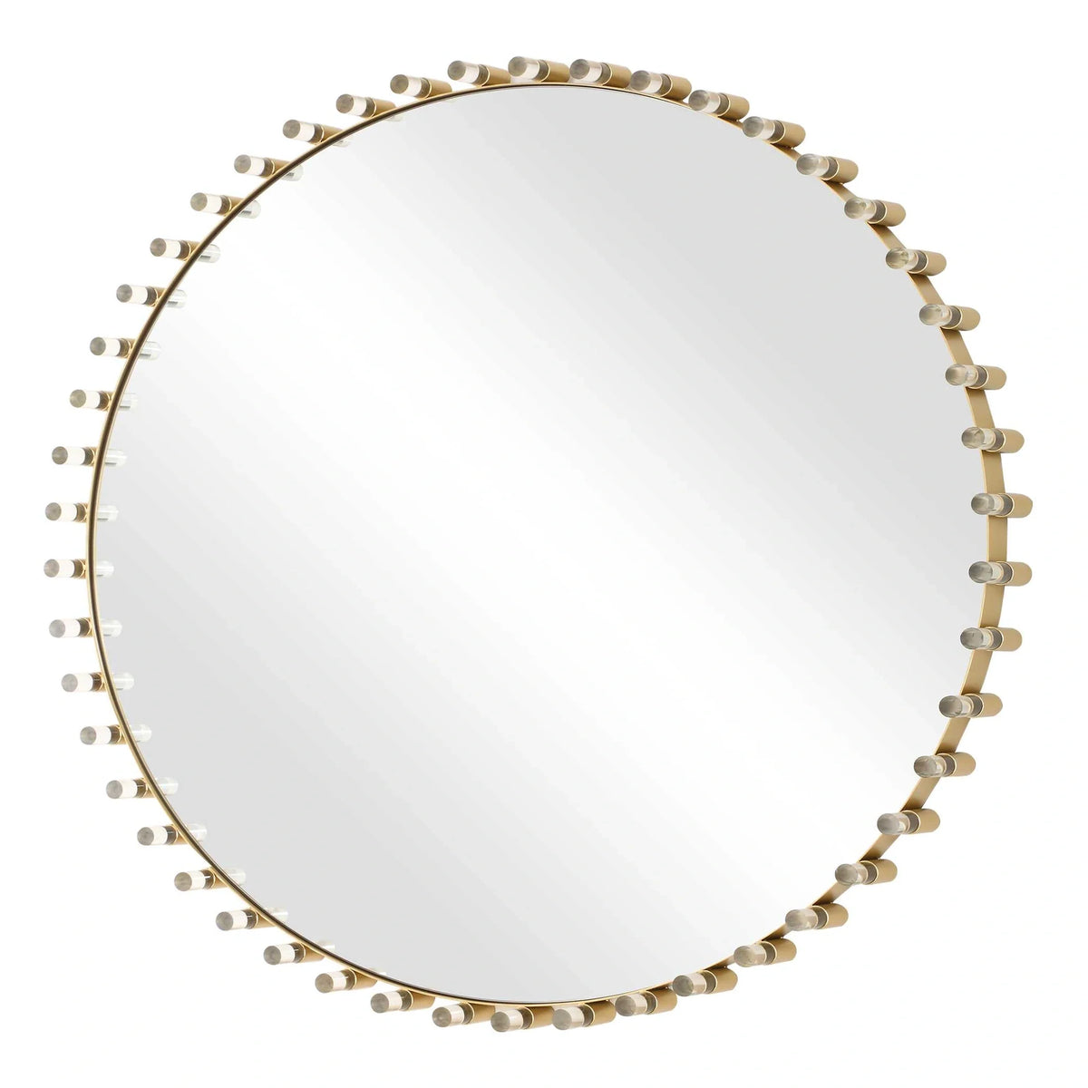 Brass Round Mirror