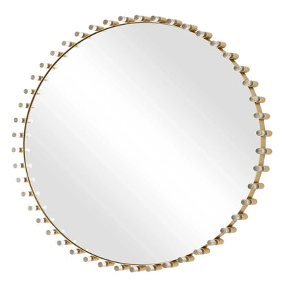 Brass Round Mirror
