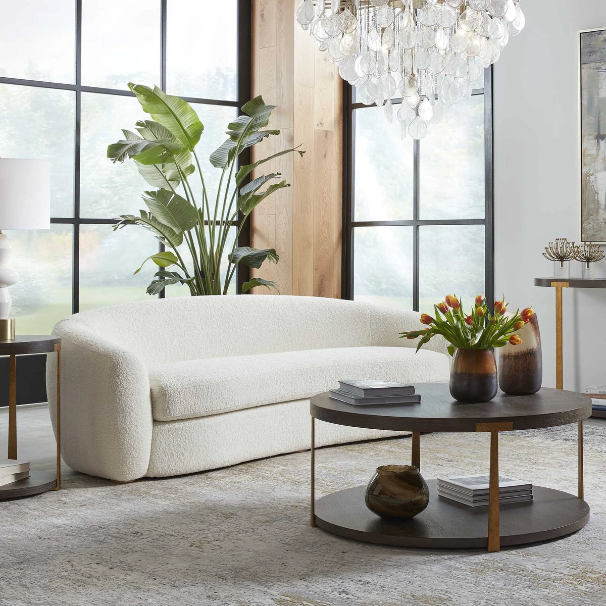 Art Deco White Sofa
