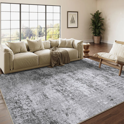 Purecozy Machine Washable Area Rug | Power Loomed Low Pile with Non-Slip Tpr Backing | 7 Colourways, Sizes 2×3 to 9×12