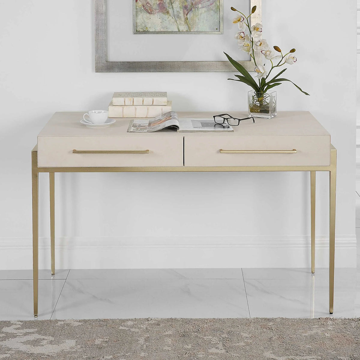 Modern White Desk