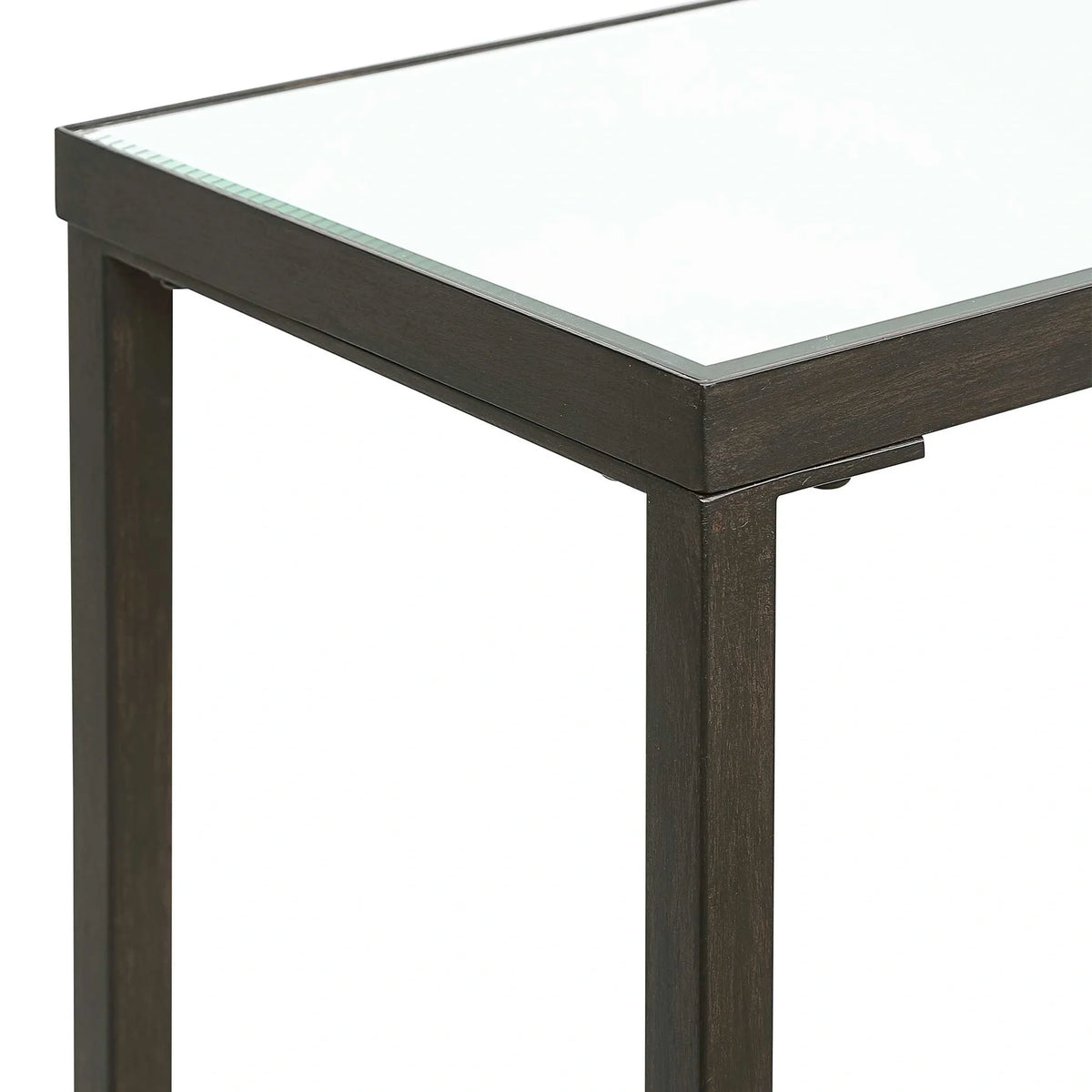 Mirrored Glass Console Table