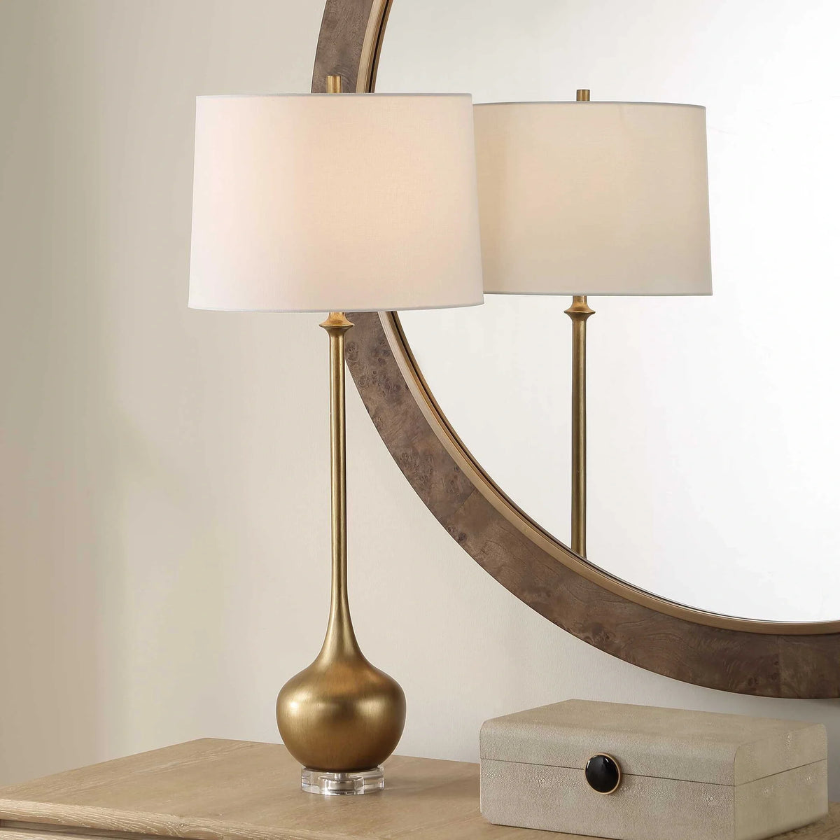 Antique Gold Buffet Lamp