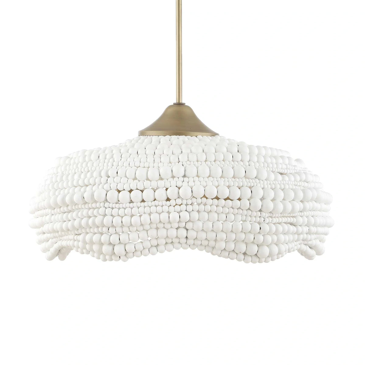 White Beaded Pendant