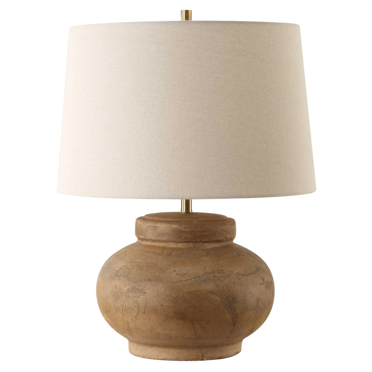Aged Terracotta Table Lamp