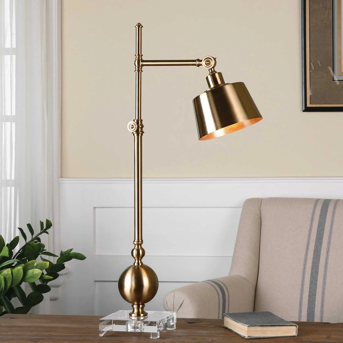 Brushed Brass Task Lamp