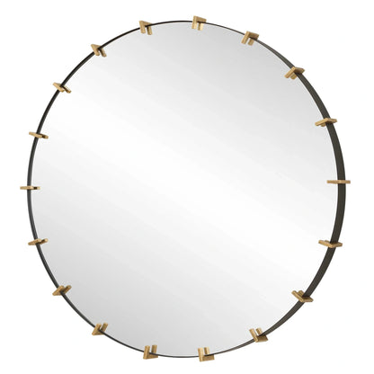 Industrial Iron Strap Mirror