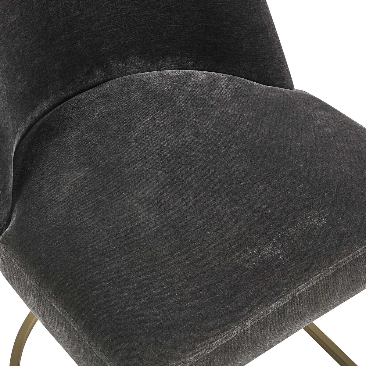 Curved Steel Dining Chair