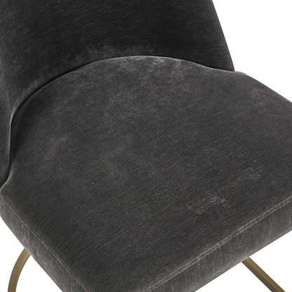 Curved Steel Dining Chair