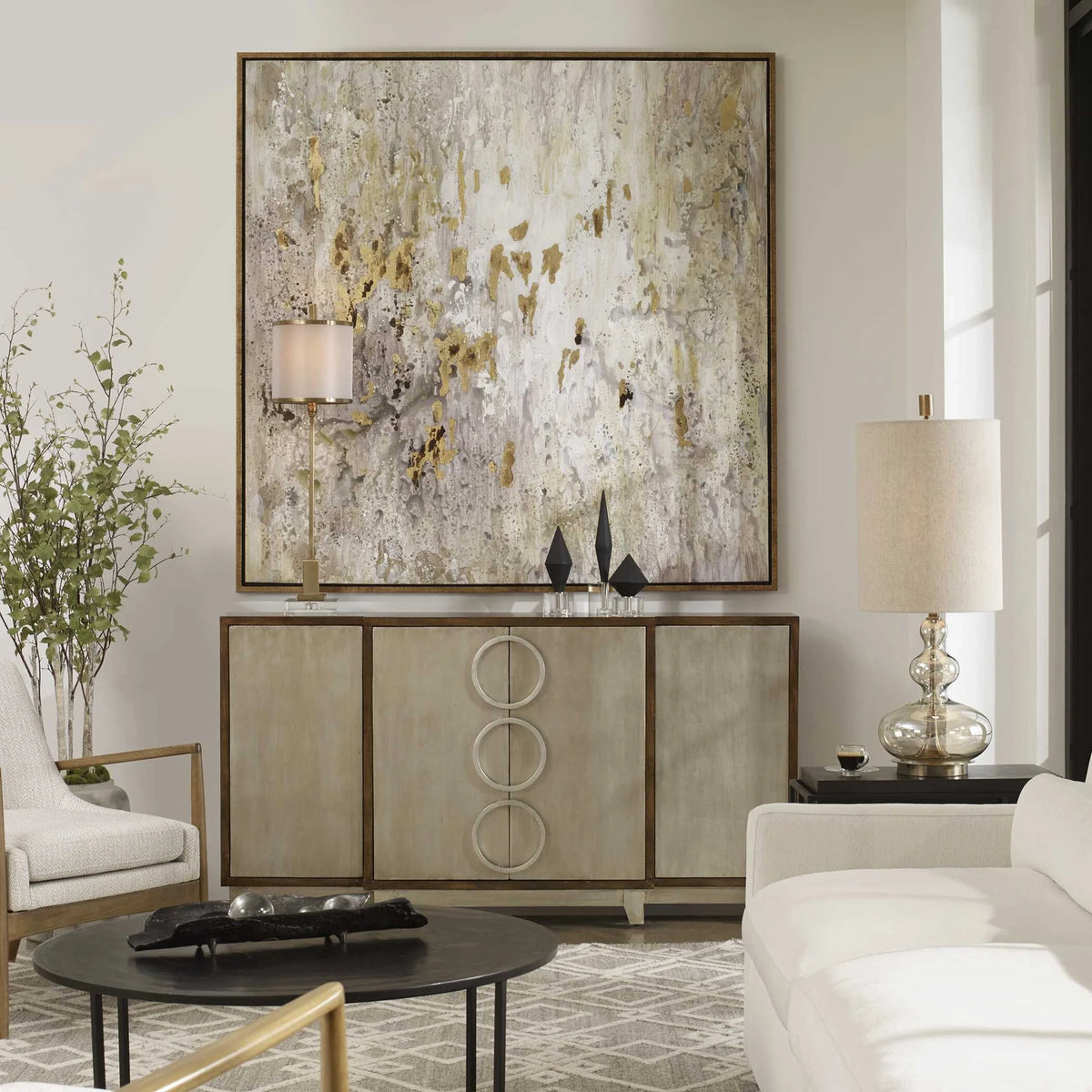 Gold Leaf Abstract Canvas