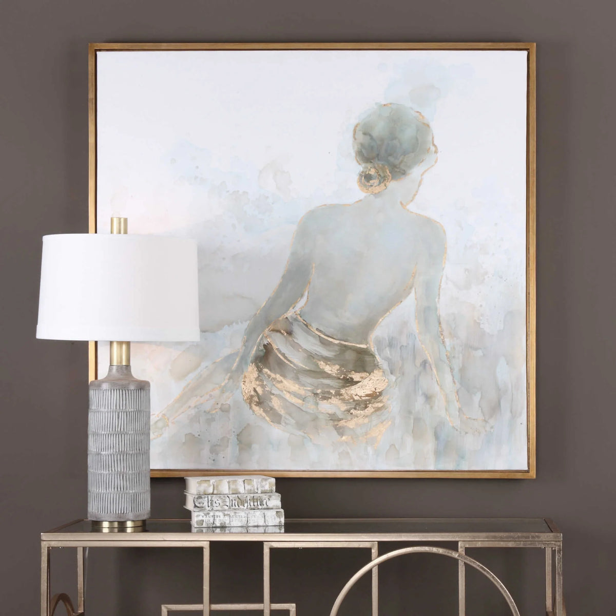 Gold Leaf Feminine Art