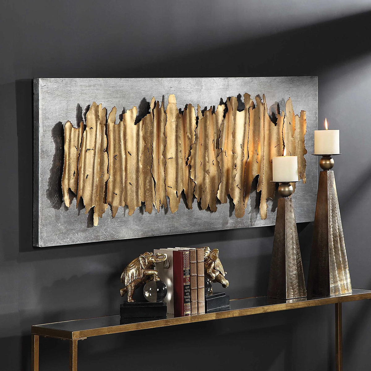 Gold Metal Wall Decor