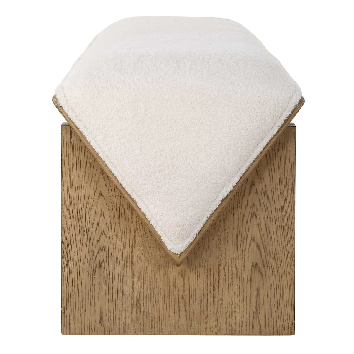 Ivory Fabric Bench