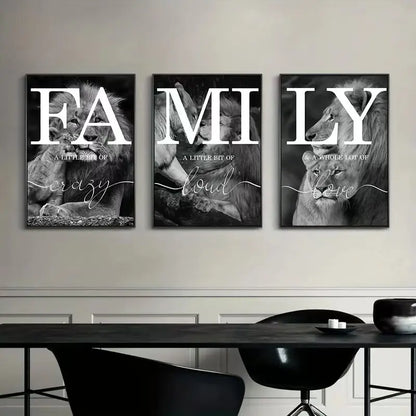 3-Piece Lion Canvas Art Set