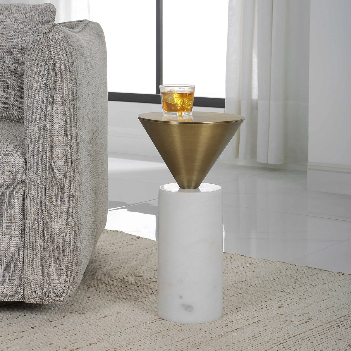 Brass Drink Table