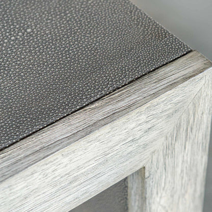 Aged Gray Console Table