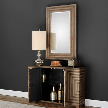 Geometric Console Cabinet