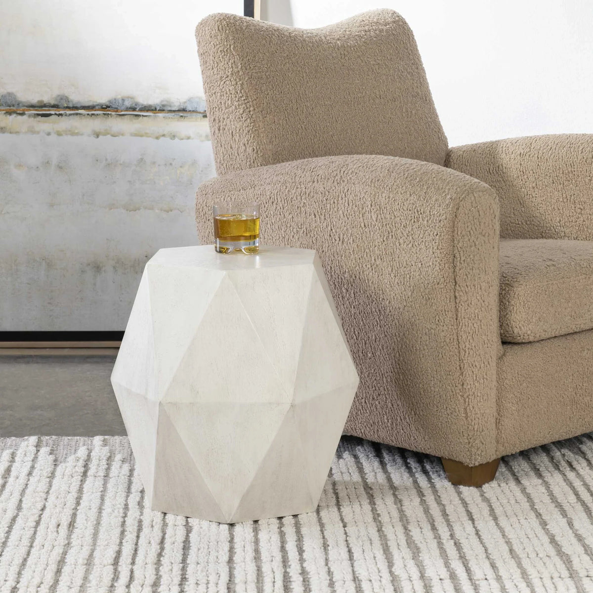 Geometric Accent Table