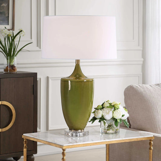 Moss Green Table Lamp