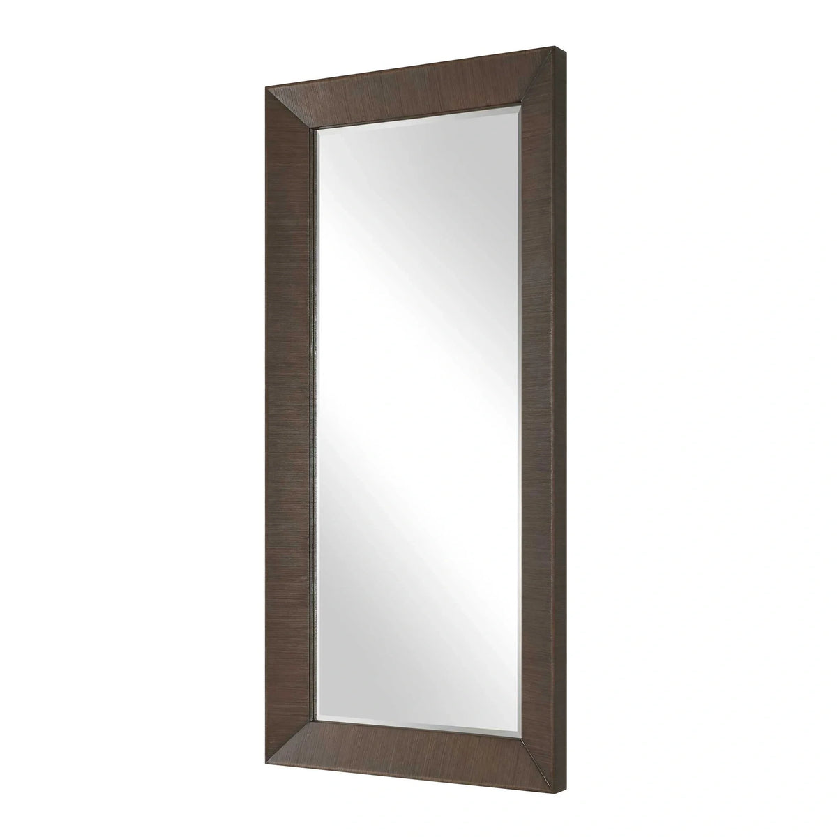 Tall Walnut Veneer Mirror