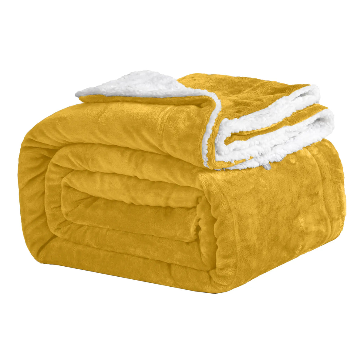 Imperial Homeware Sherpa Fleece Blanket, Dual-Layer 230 GSM Fleece and 180 GSM Sherpa, Warm Lightweight Throw for Bed, Sofa or Travel