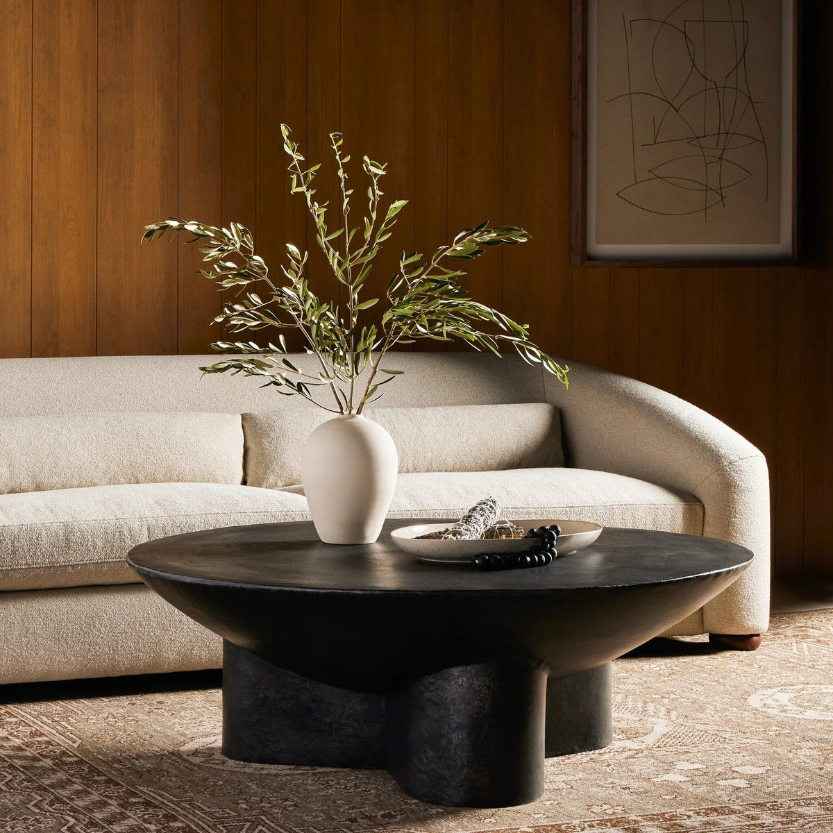 Sante Coffee Table Raw Black