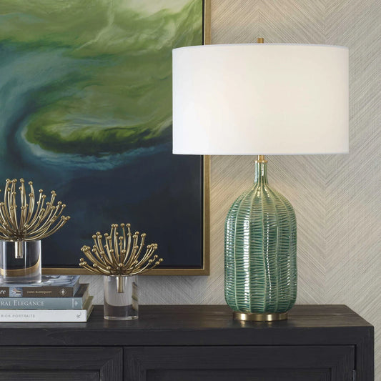 Coastal Blue Ceramic Table Lamp