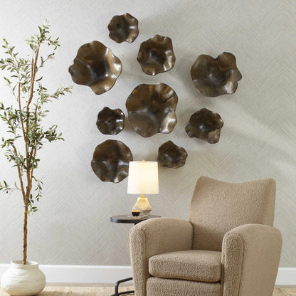 Wall Decor In Mocha Set/3