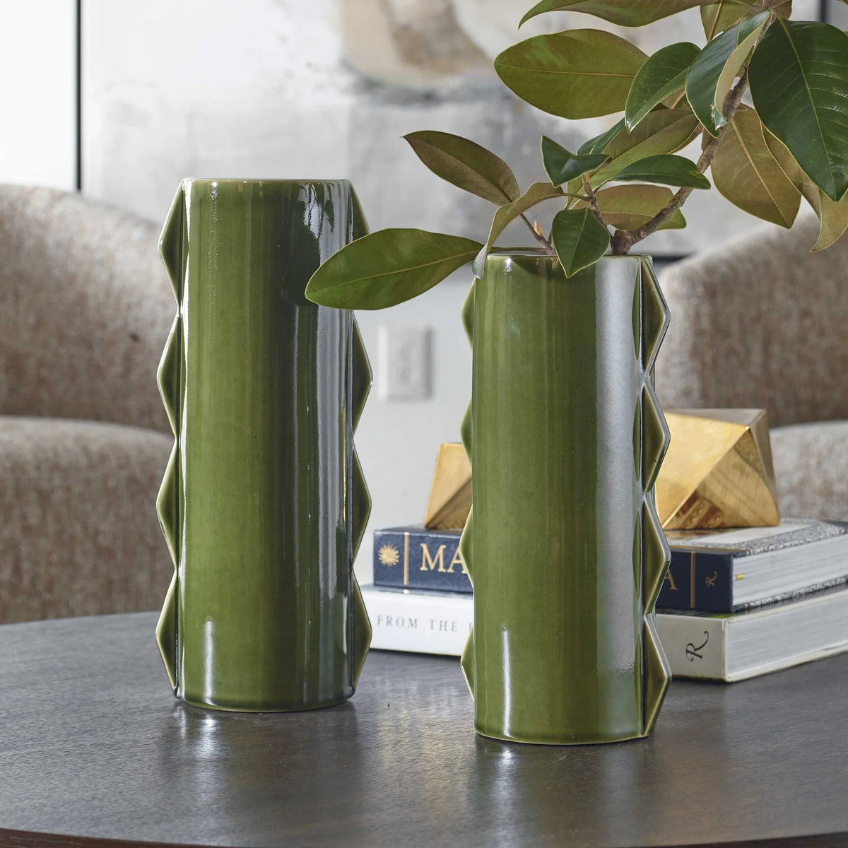Green Vases Set/2
