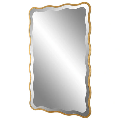 Gold Scalloped Mirror