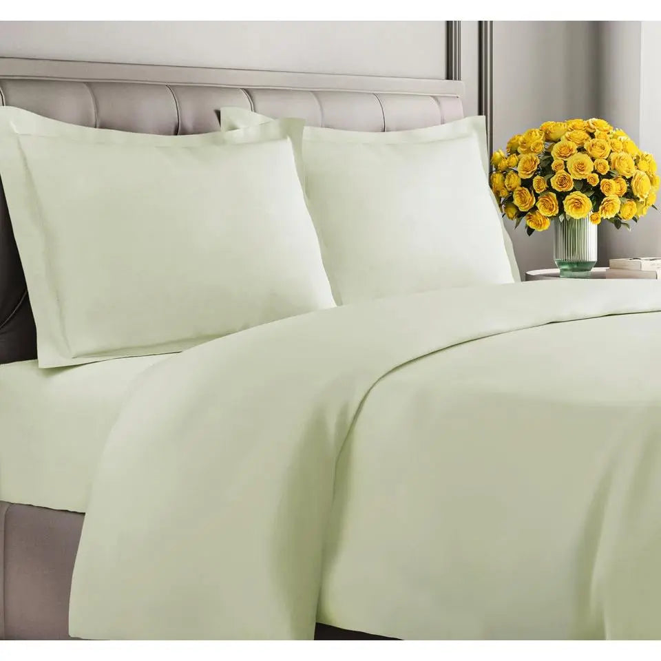 Double-Brushed Duvet Cover Set | Hidden Zipper & Corner Ties, Pillow Shams Included | 18 Colours, Twin to King