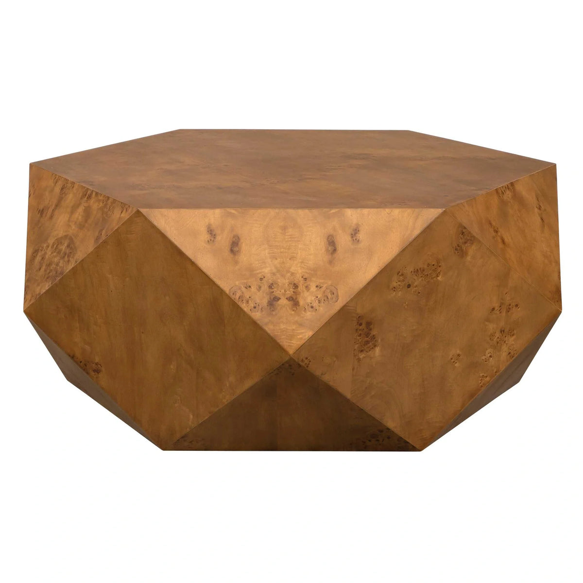 Geometric Burl Coffee Table