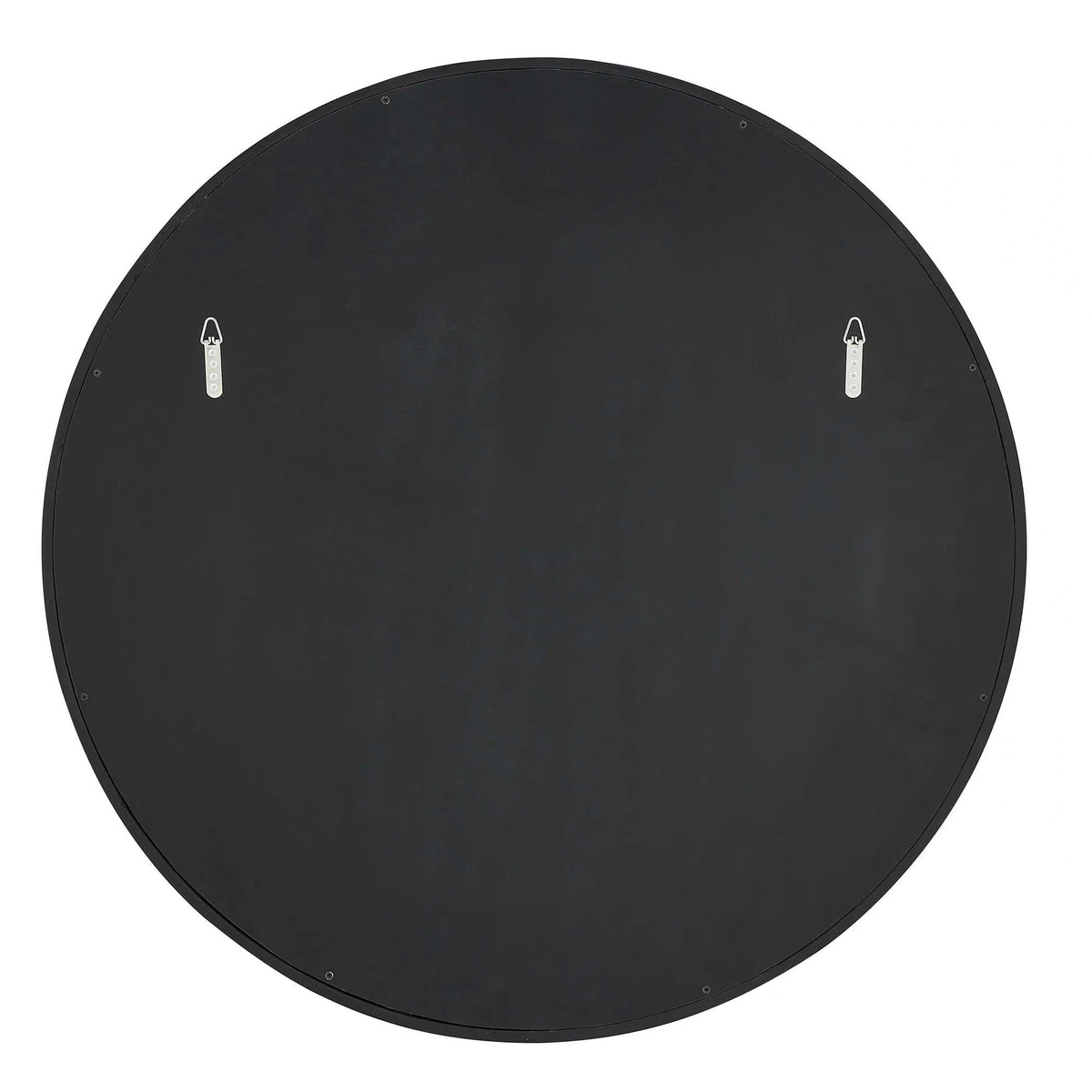 Brass Studded Round Mirror