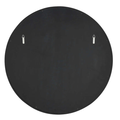 Brass Studded Round Mirror