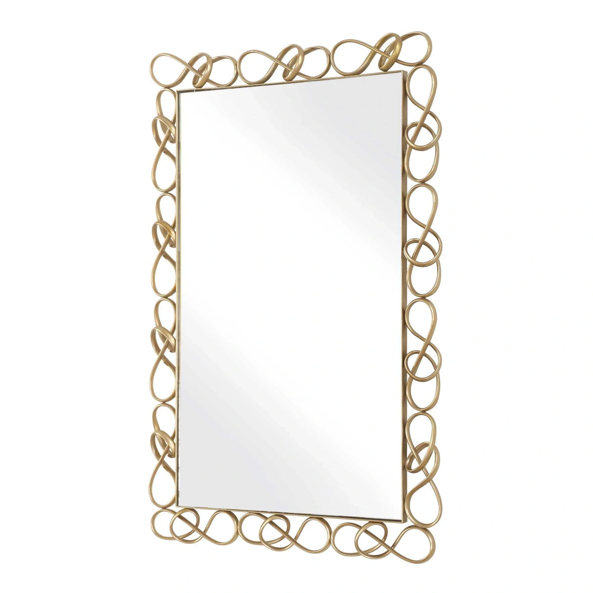 Antique Brass Mirror