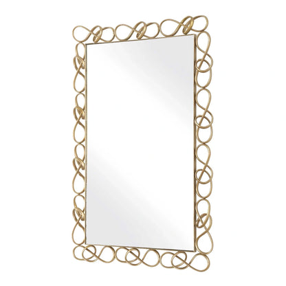 Antique Brass Mirror