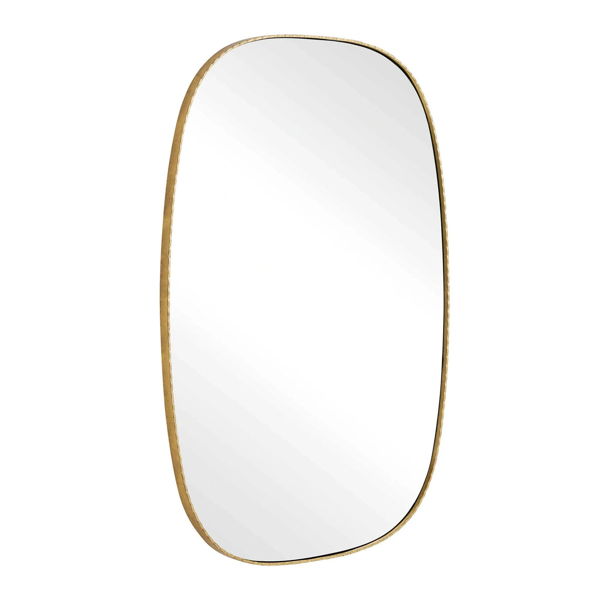 Scalloped Antique Gold Mirror