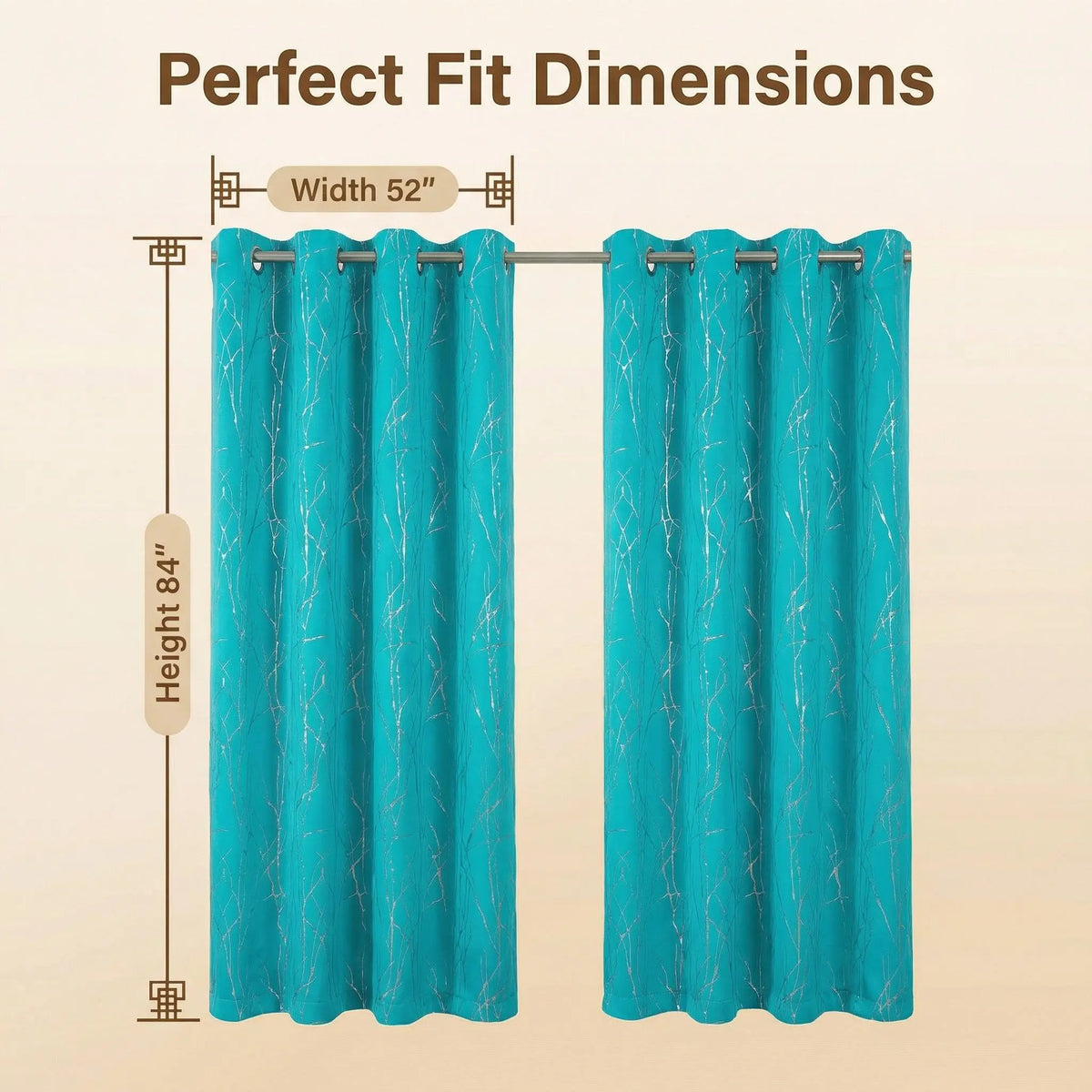 Curtain Club Luxury Blackout Drapes – 2 Panels of Elegance in 20+ Colors for Your Bedroom & Living Room