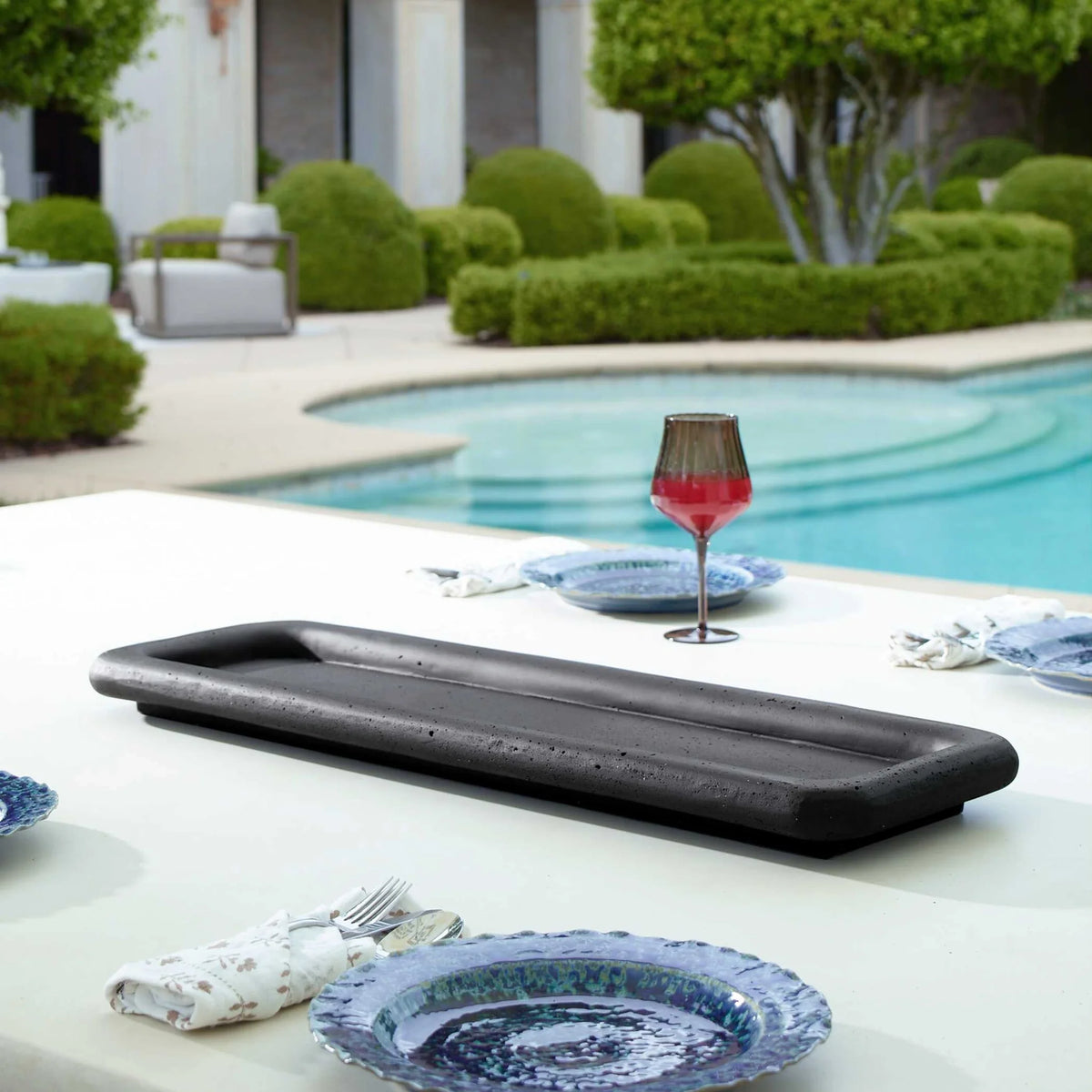 Indoor-Outdoor Black Tray