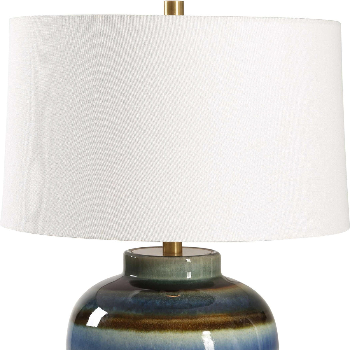 Blue Brown Table Lamp