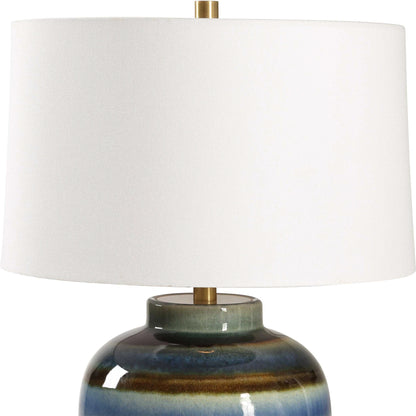 Blue Brown Table Lamp