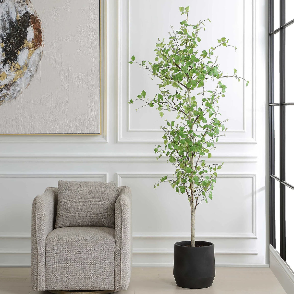 Potted Birch Tree