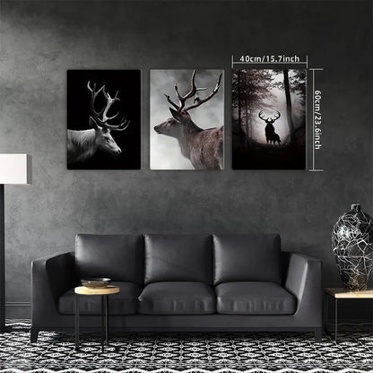 3-Piece Framed Wooden Canvas Set
