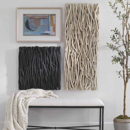 Teak Branch Wall Panel